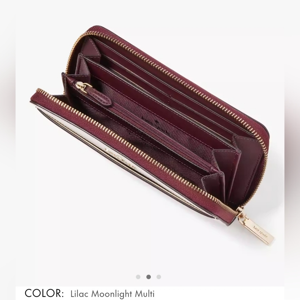 NWT Kate Spade Madison Large Continental Wallet in Lilac Moon - Picture 3 of 3